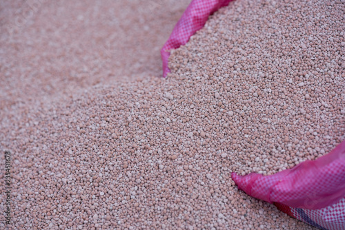 background of fertilizer in sack