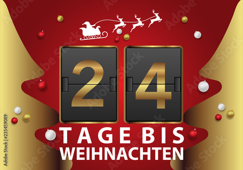 24 Tag bis Weihnachten