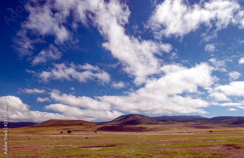 Mountains in Tanzania in the Ngorogoro Valley