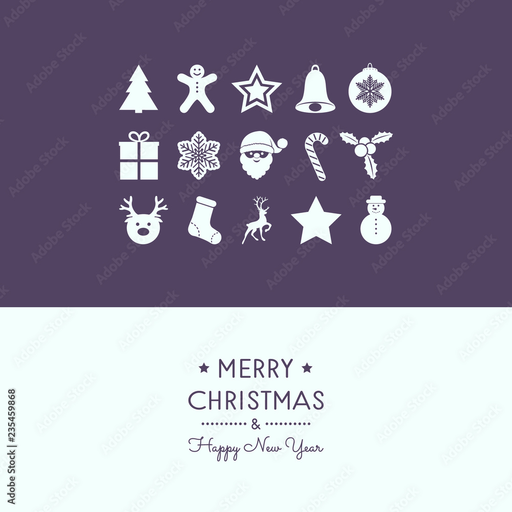 Christmas card with ornaments. Vector Christmas card with ornaments. Vector