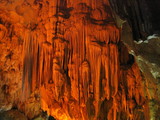 Cave in Vietnam. Halong Bay.  World Heritage seascape