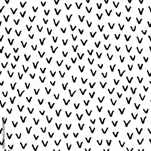 seamless pattern with hand drawn checkmarks