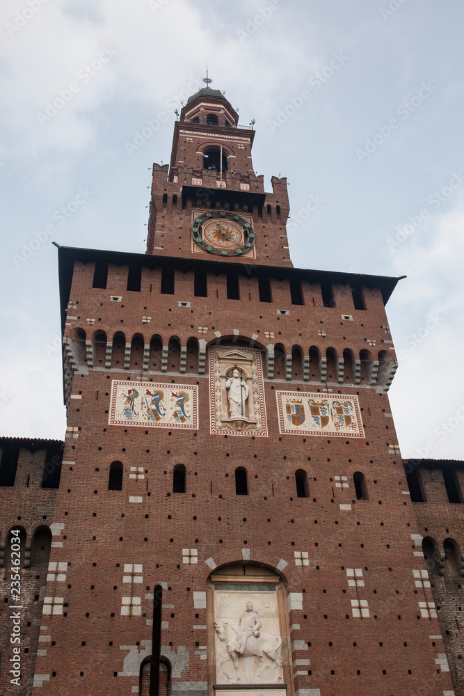 Castello Sforzesco castle in Milan