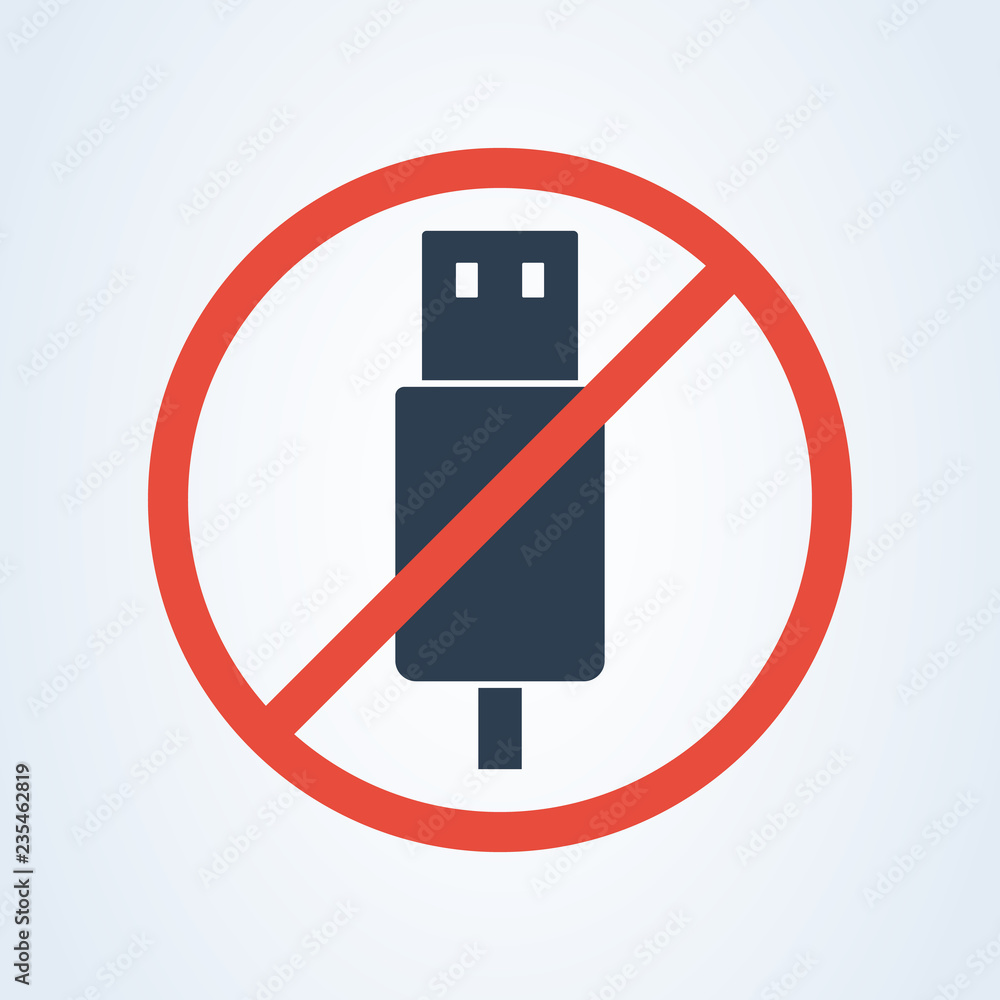 vector icon usb cable. delete flash usb cable. warning information vector icon usb cable. delete flash usb cable. warning information