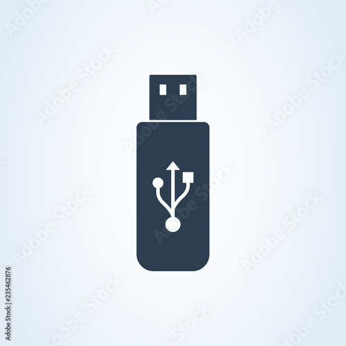 usb stick memory vector flash. isolated illustration