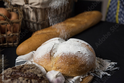 Assortment of baked bread