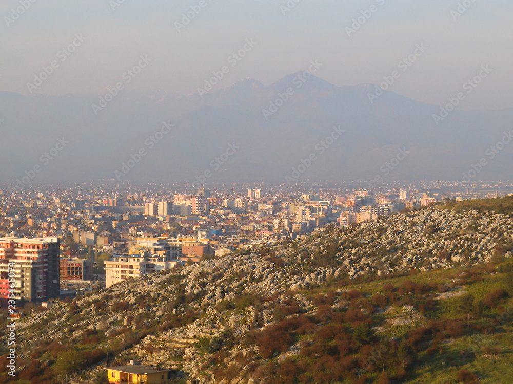 View from the Rozafa hill in Shkodra.
