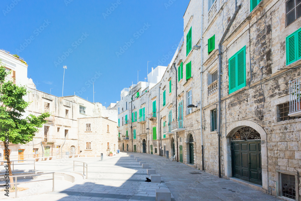 Molfetta, Apulia - Marketplace of Molfetta surrounded by residential buildings
