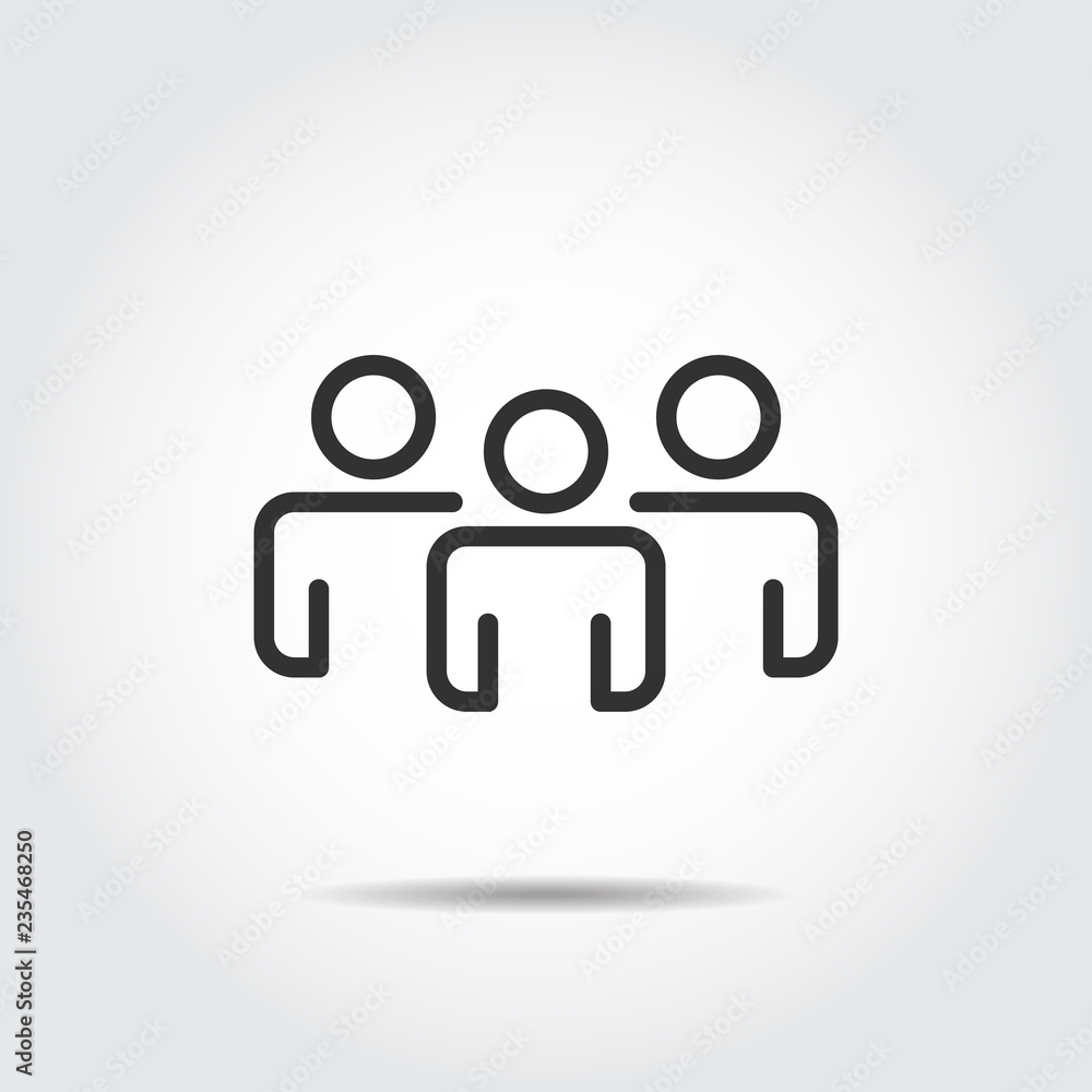 People Icon work group Team Vector People Icon work group Team Vector