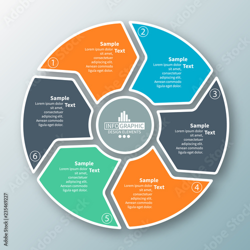 Abstract 3D Paper Infographics. Business template .Vector illustration