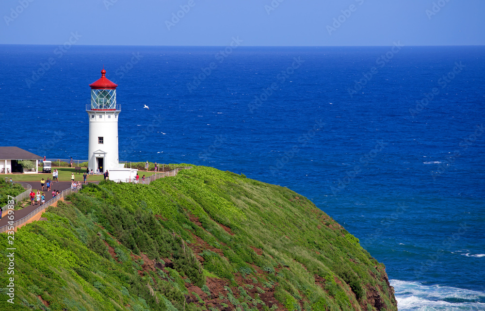 Famous Kauai lighthouse, Hawaii
