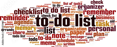 to-do list word cloud
