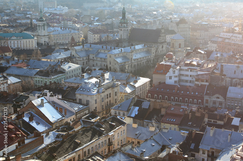 Panoramic view of Lviv