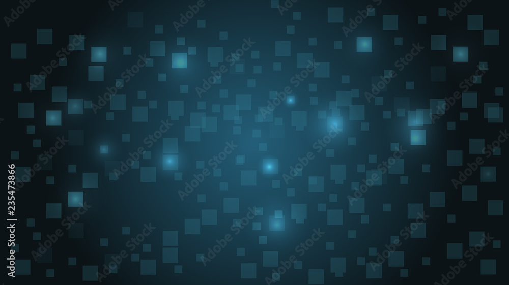 Abstract Futuristic Technology with Blue Glowing Background.