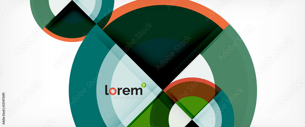 Circle abstract background, geometric modern design template Circle abstract background, geometric modern design template