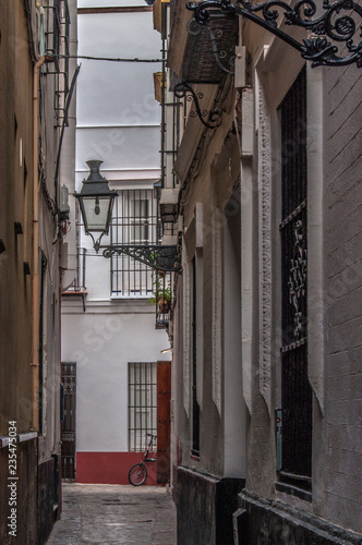 old street in seville spain