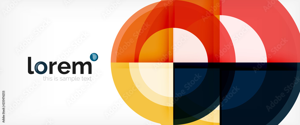 Multicolored round shapes abstract background Multicolored round shapes abstract background