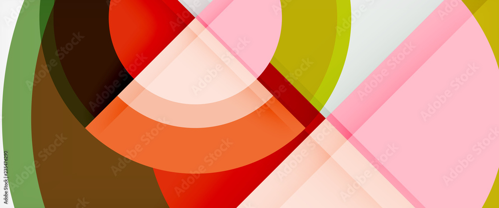 Obraz premium Multicolored round shapes abstract background