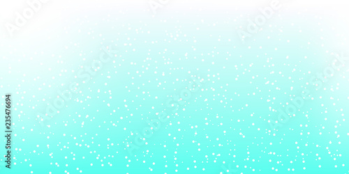 Falling snow background. Vector illustration with snowflakes. Winter snowing sky. Eps 10.