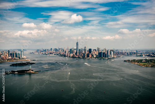 New York von oben Hubschrauber 