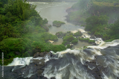 Iguazu river Iguazu falls Tropica forest Argentina