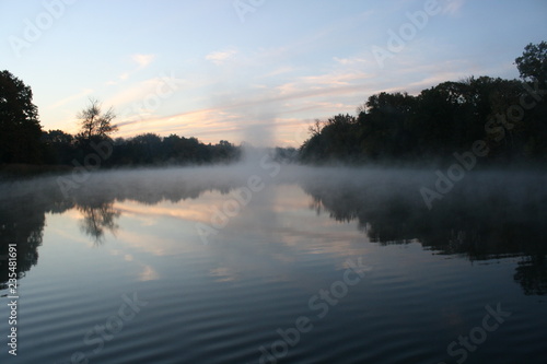 Утро над рекой.Morning over the river. © Алена Кальницкая