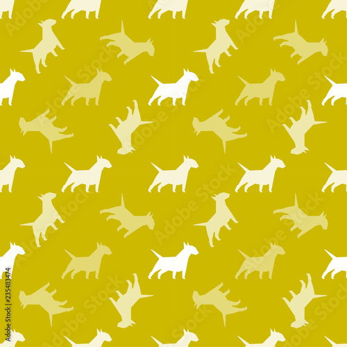 Seamless pattern with dogs. Endless texture can be used for wallpaper, pattern fills, web page background, surface textures.