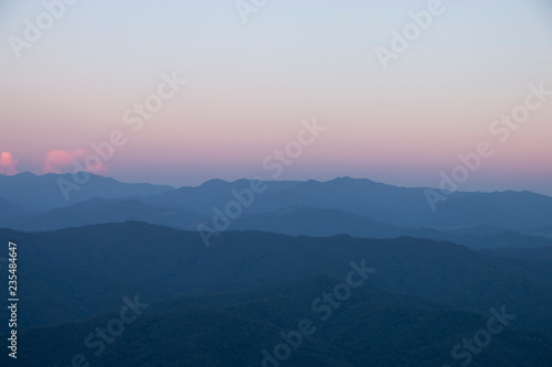 Wallpaper Mural beautiful scene, mountain view sunrise in the morning. Torontodigital.ca