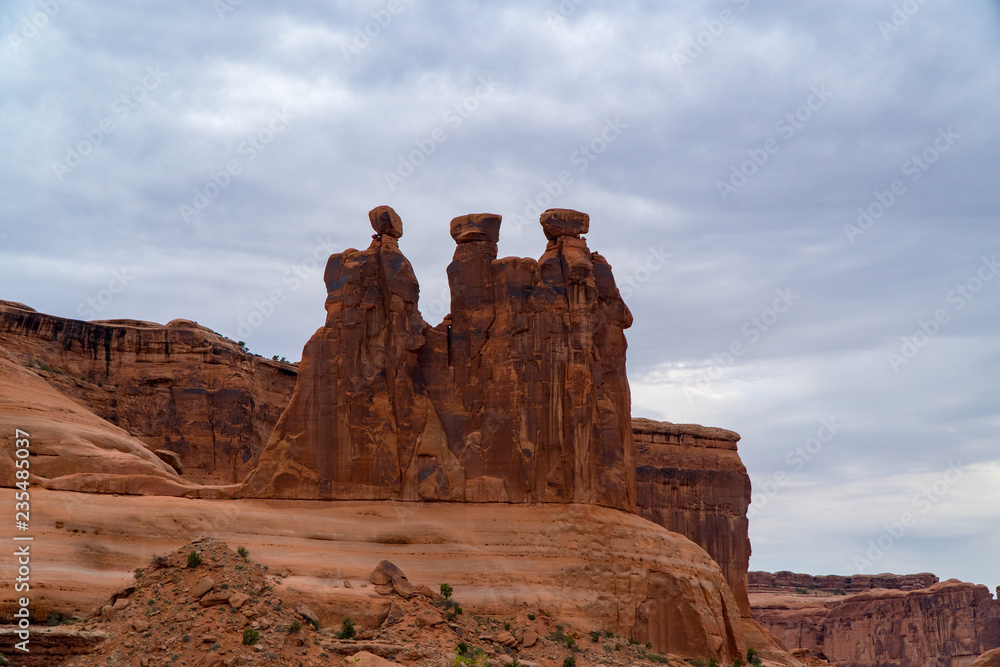 The Three Gossips. Arches National Park, Utah, USA