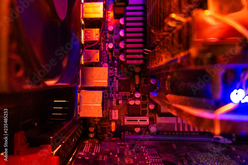 Fotografie Inside a high performance computer