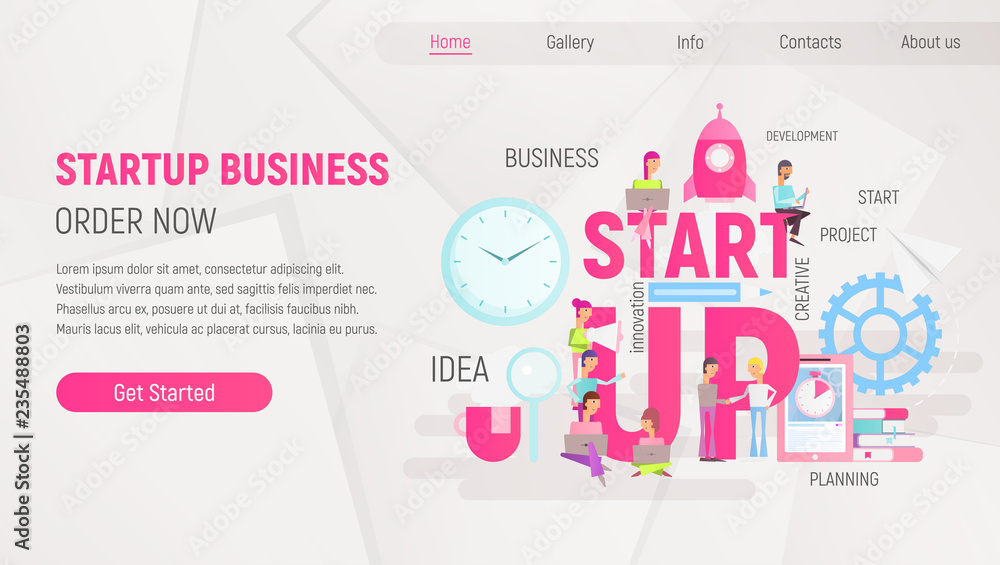 Startup Business Landing Page