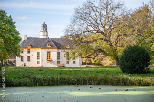 Photos Exterior of a historic palace in the Dutch Province of Groningen, known as Fraeylemaborg