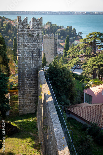 walls of piran, slovenia 