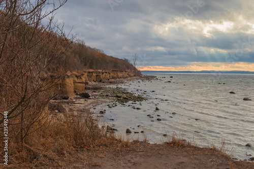 baltic sea nature coastline autumn landscape scene