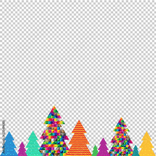 Happy Christmas Tree Transparent Background