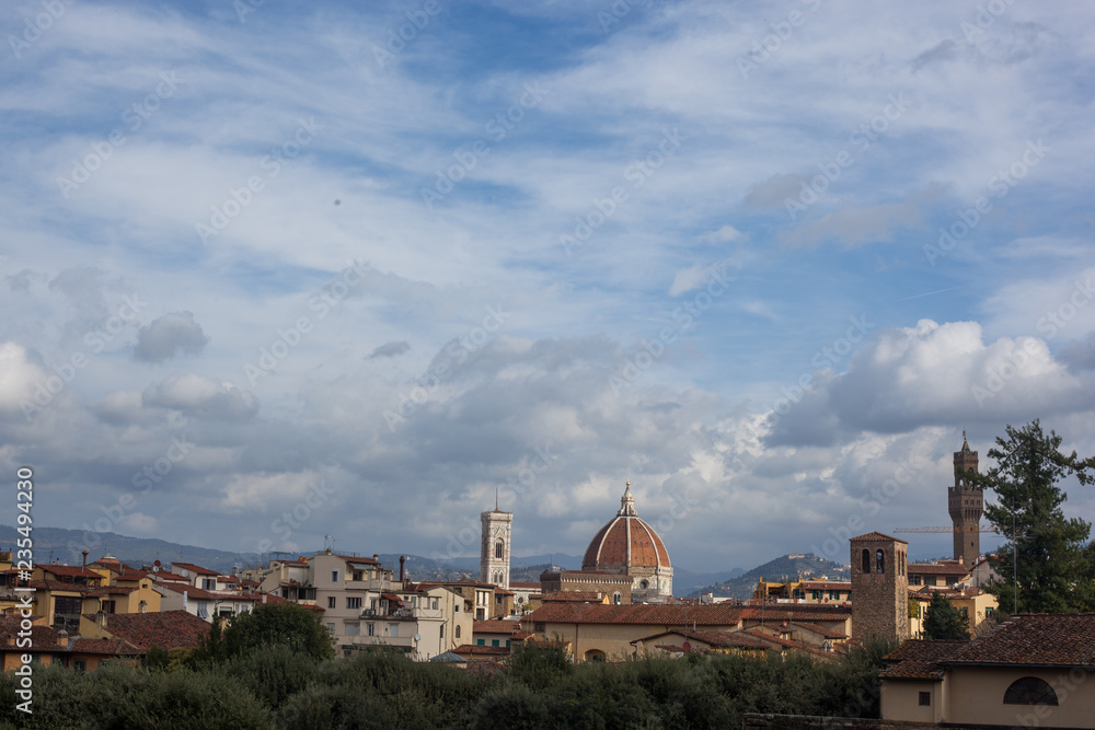 Fototapeta premium view of florence from top of basilica in italy