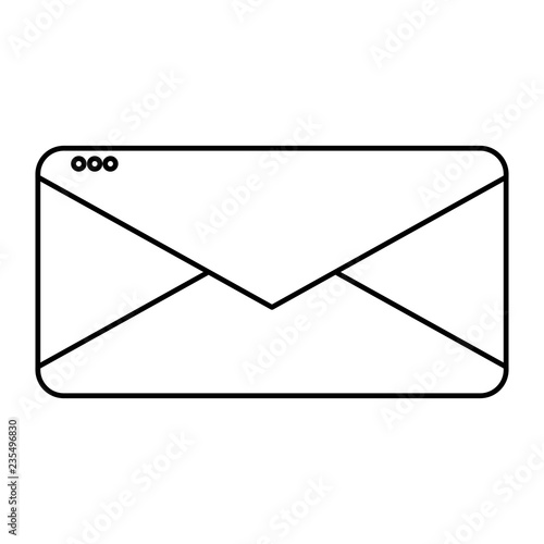 envelope mail isolated icon