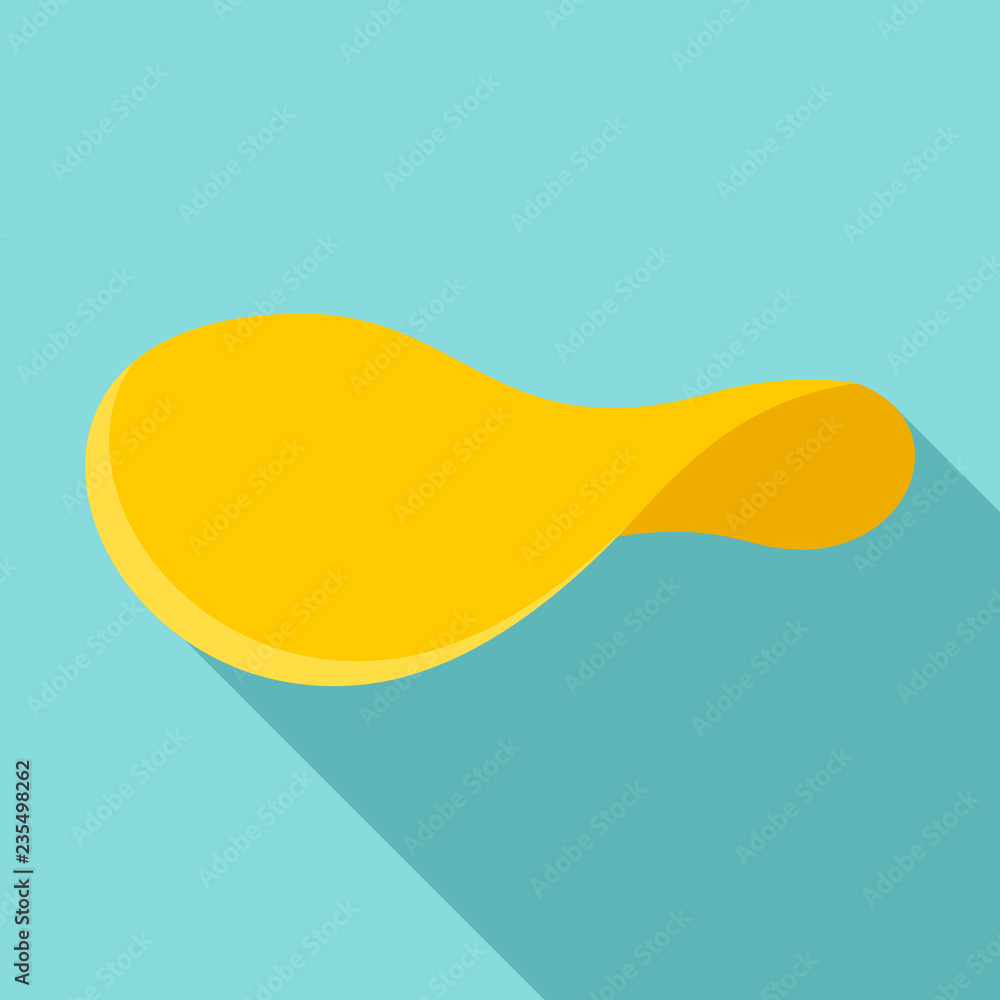 Unhealthy chips icon. Flat illustration of unhealthy chips vector icon for web design Unhealthy chips icon. Flat illustration of unhealthy chips vector icon for web design