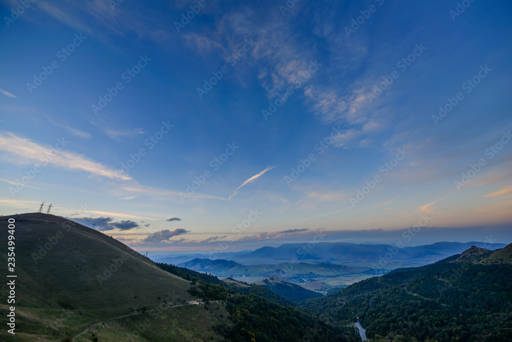 Naklejka premium Amazing evening landscape, Armenia