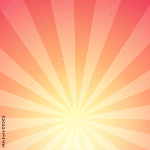 Abstract background of Sunlight with Stripes - Glow with radial rays of star.