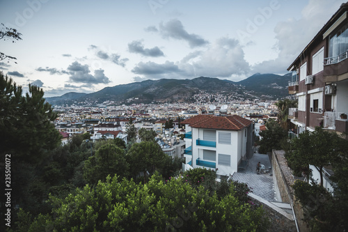 Cityscape of Alanya city in Turkey under the mountains © jakub_curik