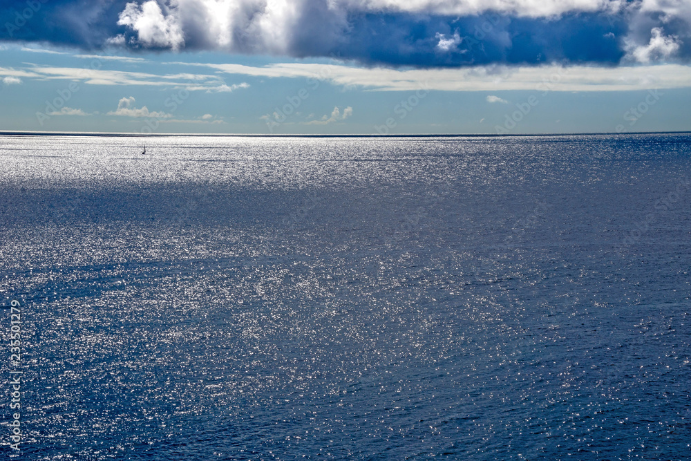 Sea view to the horizon Sea view to the horizon