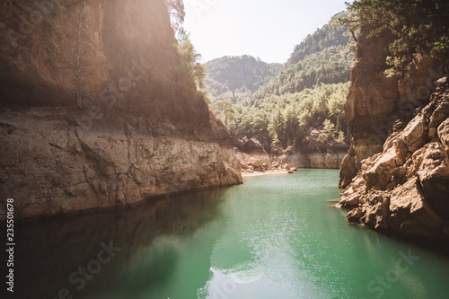 Manavgat Dam Between Beautiful Mountains, Turkey