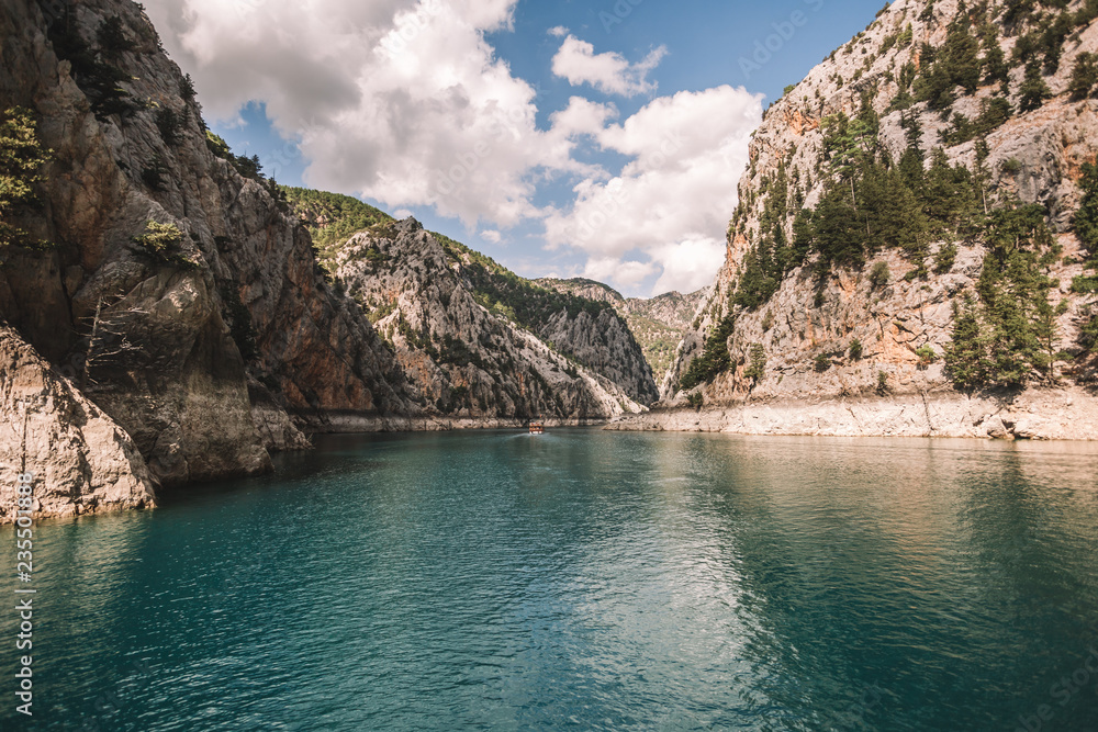 Manavgat Dam Between Beautiful Mountains, Turkey