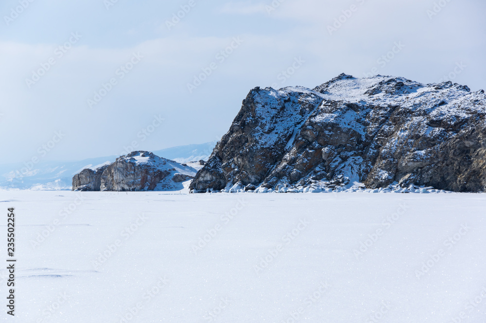 Lake Baikal in winter