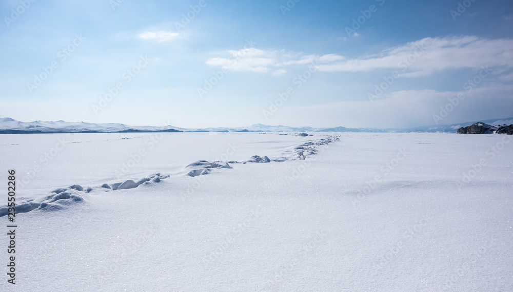 Lake Baikal in winter