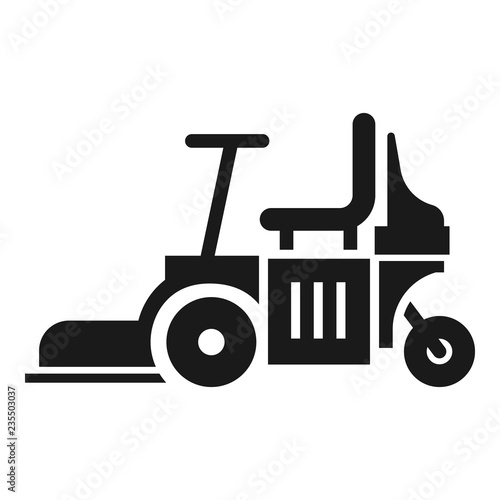 Chair lawn mower icon. Simple illustration of chair lawn mower vector icon for web design isolated on white background