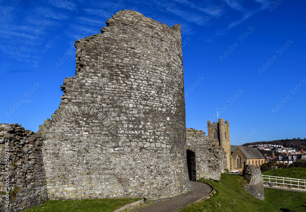 The Outer Gate , Aberystwyth Castle, Wales, UK The Outer Gate , Aberystwyth Castle, Wales, UK