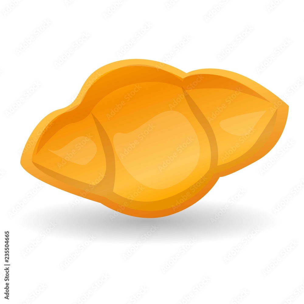Shell pasta icon. Cartoon of shell pasta vector icon for web design isolated on white background Shell pasta icon. Cartoon of shell pasta vector icon for web design isolated on white background