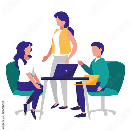 group of people in the workplace